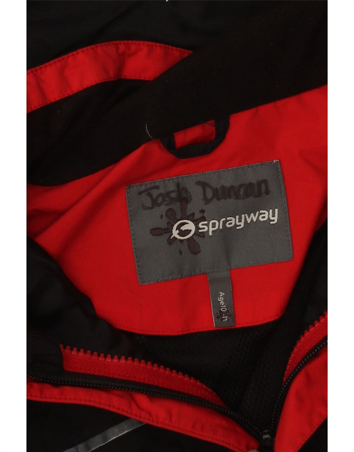 Vjetrovka s kapuljačom Sprayway za djevojčice 10-11 godina crna poliester