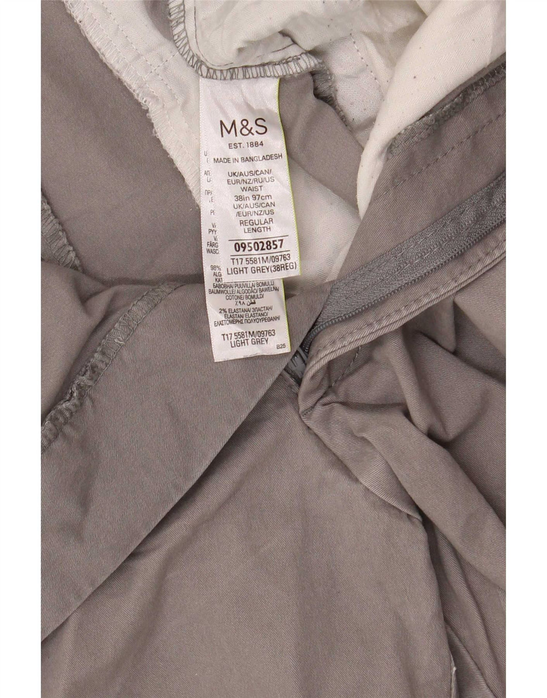 Marks & Spencer muške chino kratke hlače W38 XL sivi pamuk
