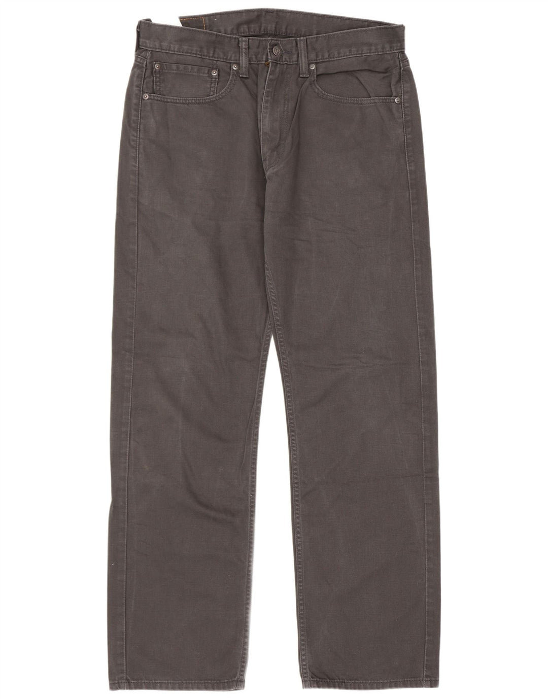 Levi's muške 505 ravne traperice W34 L32 sivi pamuk