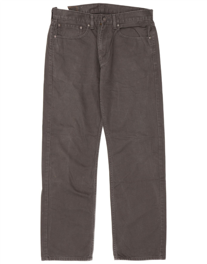 Levi's muške 505 ravne traperice W34 L32 sivi pamuk