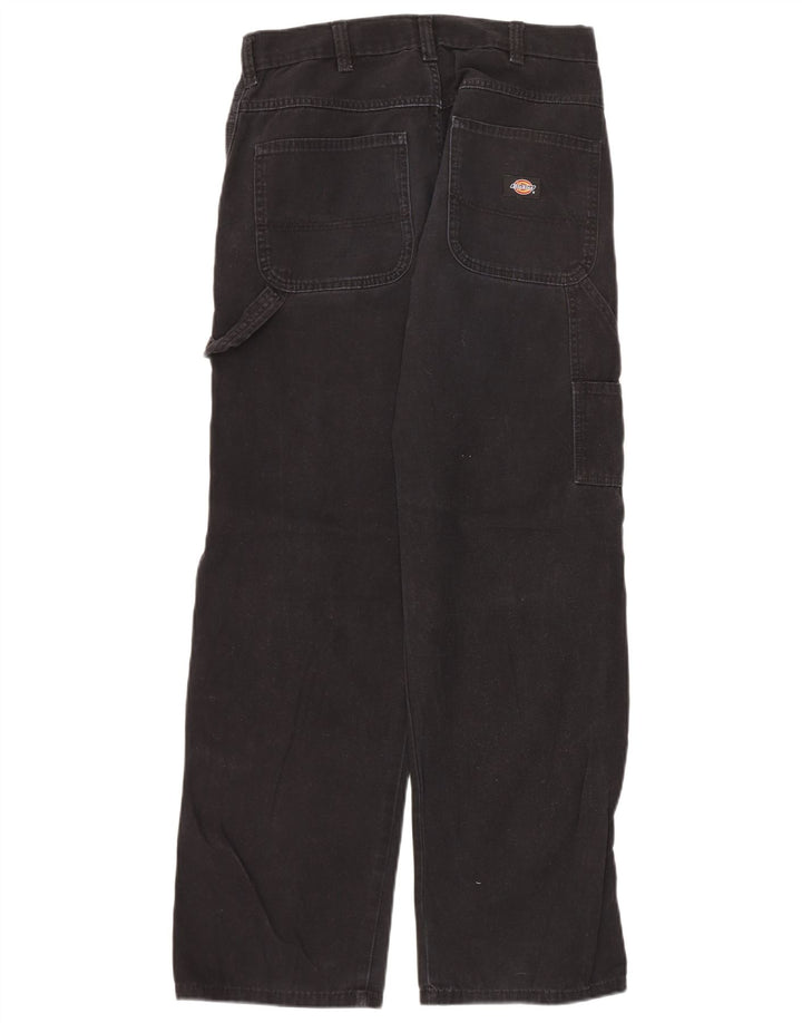 Dickies muške ravne kargo hlače W30 L32 crni pamuk