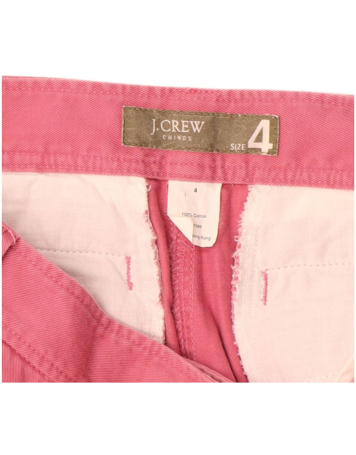 J. CREW Ženske ravne chino hlače US 4 male W28 L26 ružičasti pamuk