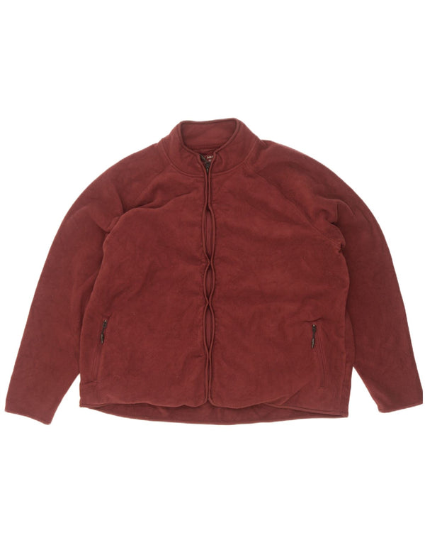 Marks & Spencer ženska jakna od flisa UK 22 3XL bordo poliester