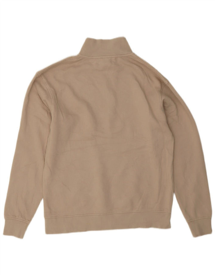 Jack & Jones muška majica s izrezom s patentnim zatvaračem, srednji bež pamuk