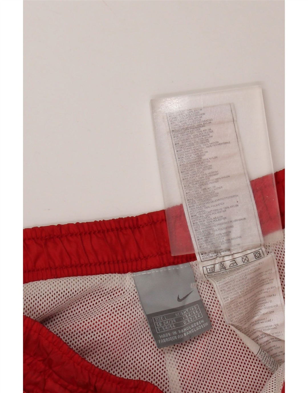 NIKE muške hlače za trenirku, velike crvene najlonske hlače