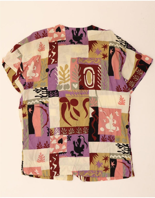 Nina Ženska majica kratkih rukava UK 18 XL Višebojni patchwork