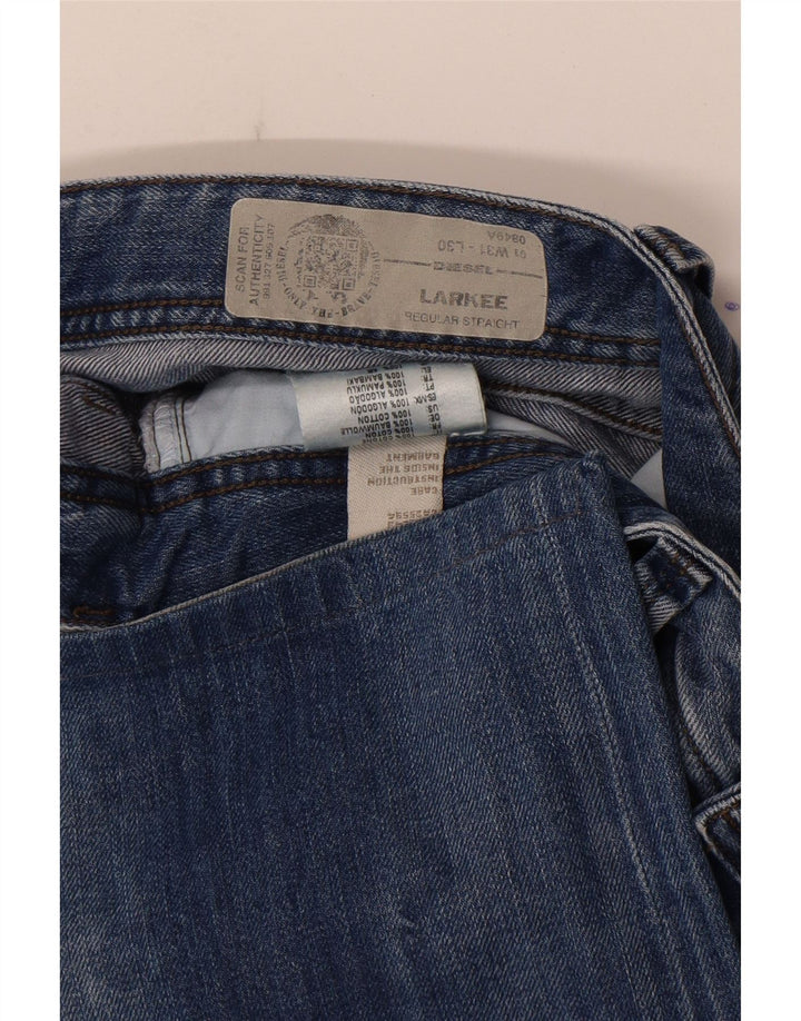 Diesel Mens Larkee Regular Straight Jeans W31 L30 Plavi pamuk