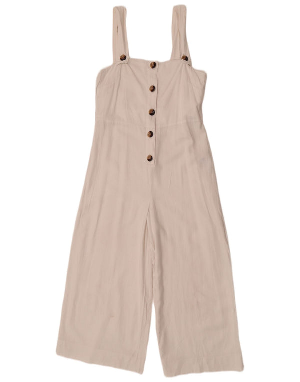 Topshop ženski kombinezon bez rukava UK 8 Small White Linen