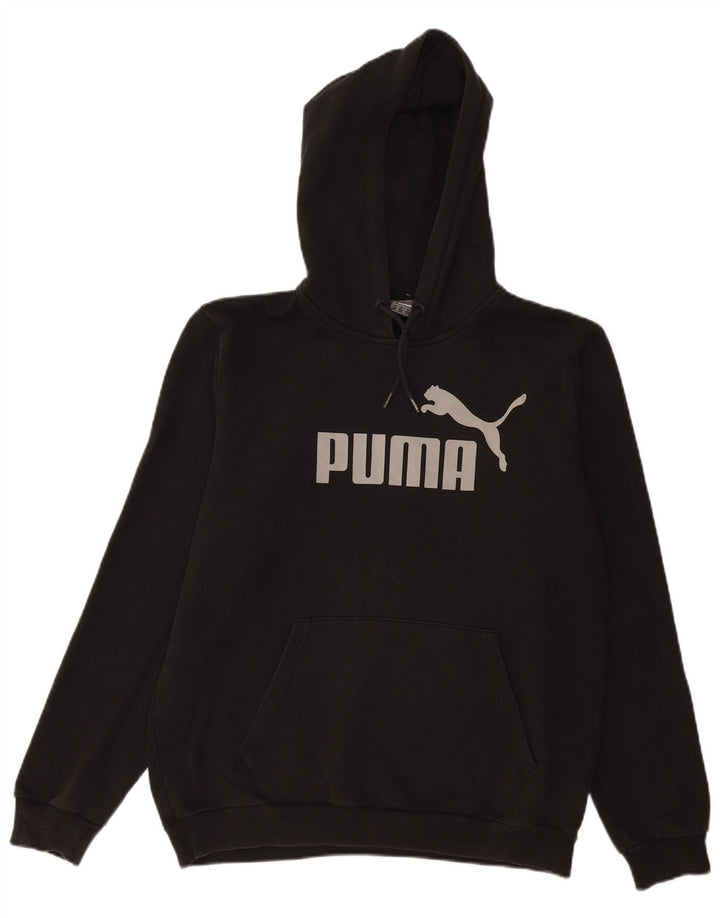 PUMA Ženska majica s kapuljačom s kapuljačom UK 14 Srednje crni pamuk