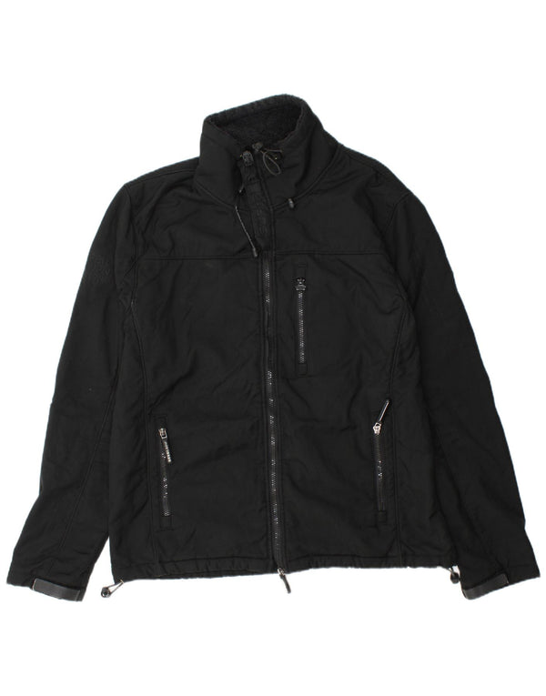 SUPERDRY muška jakna Windtrekker vjetrovka UK 46 3XL crni poliester