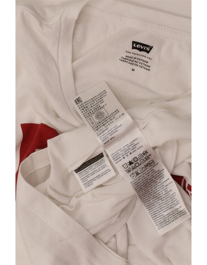 Levi's muška majica kratkih rukava srednje veličine, bijeli pamuk
