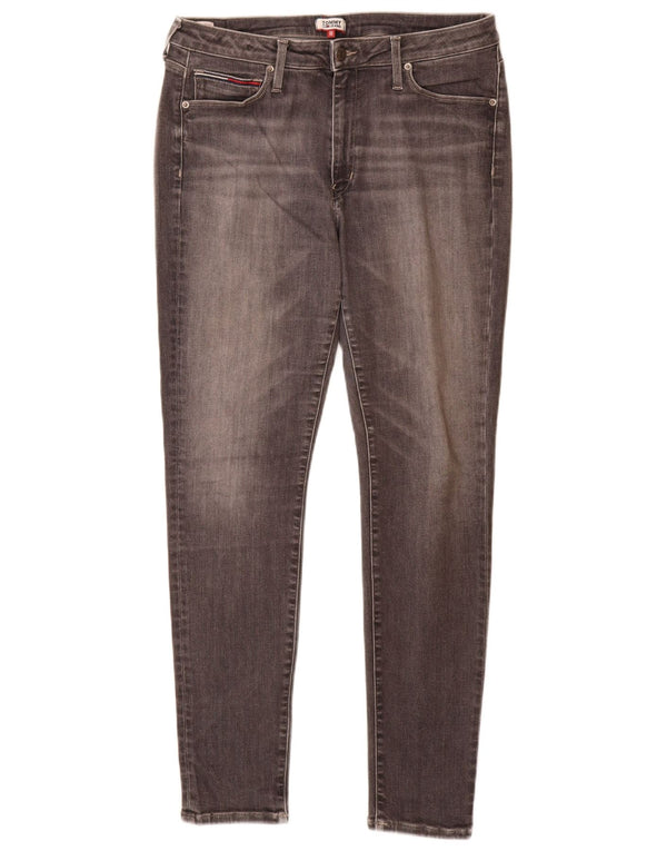 TOMMY HILFIGER Ženske uske traperice W32 L30 Sivi pamuk