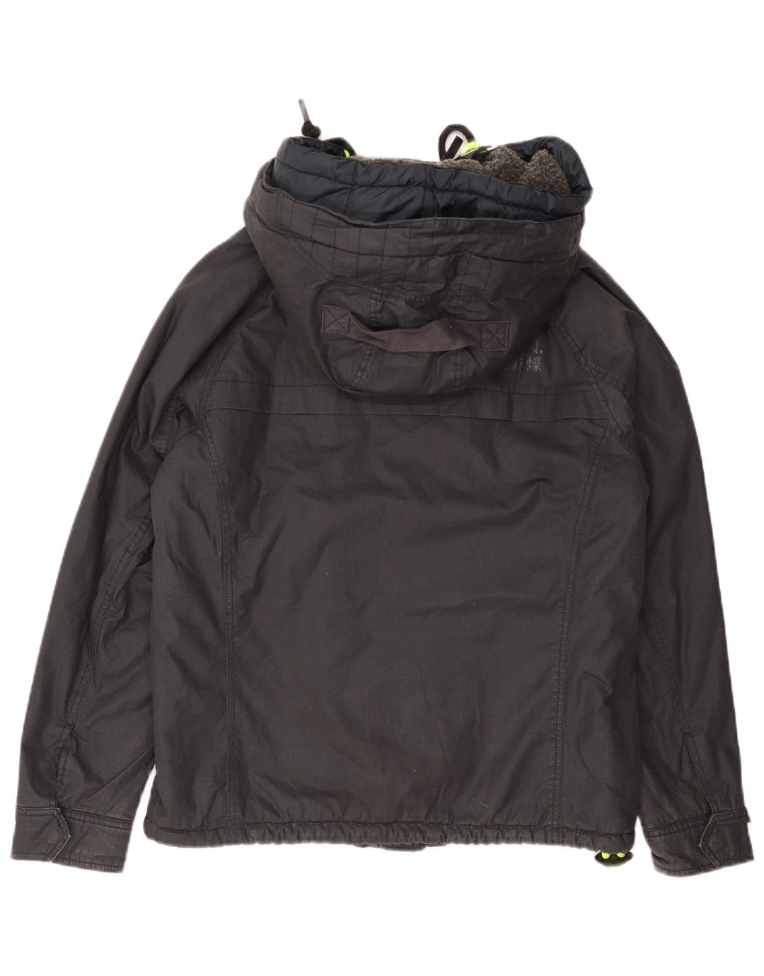 Superdry muška vjetrovka s kapuljačom UK 40 Veliki tamnoplavi logotip