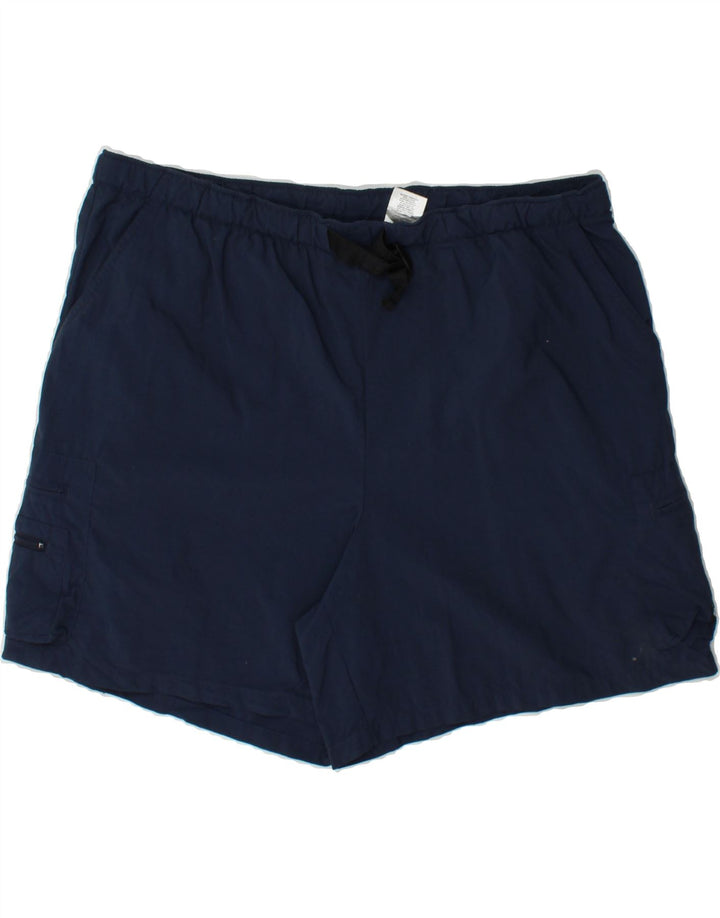 COLUMBIA Womens Cargo Shorts XL W36 Navy Blue Nylon Vintage Columbia and Second-Hand Columbia from Messina Hembry 