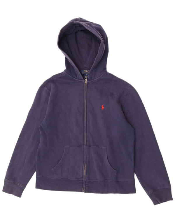 Polo Ralph Lauren dječački pulover s kapuljačom s patentnim zatvaračem 14-15 godina veliki tamnoplavi