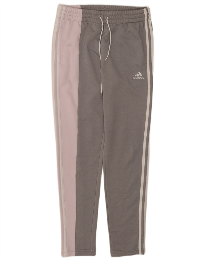 Adidas ženske hlače za trenirku UK 8/10 male sive boje poliester
