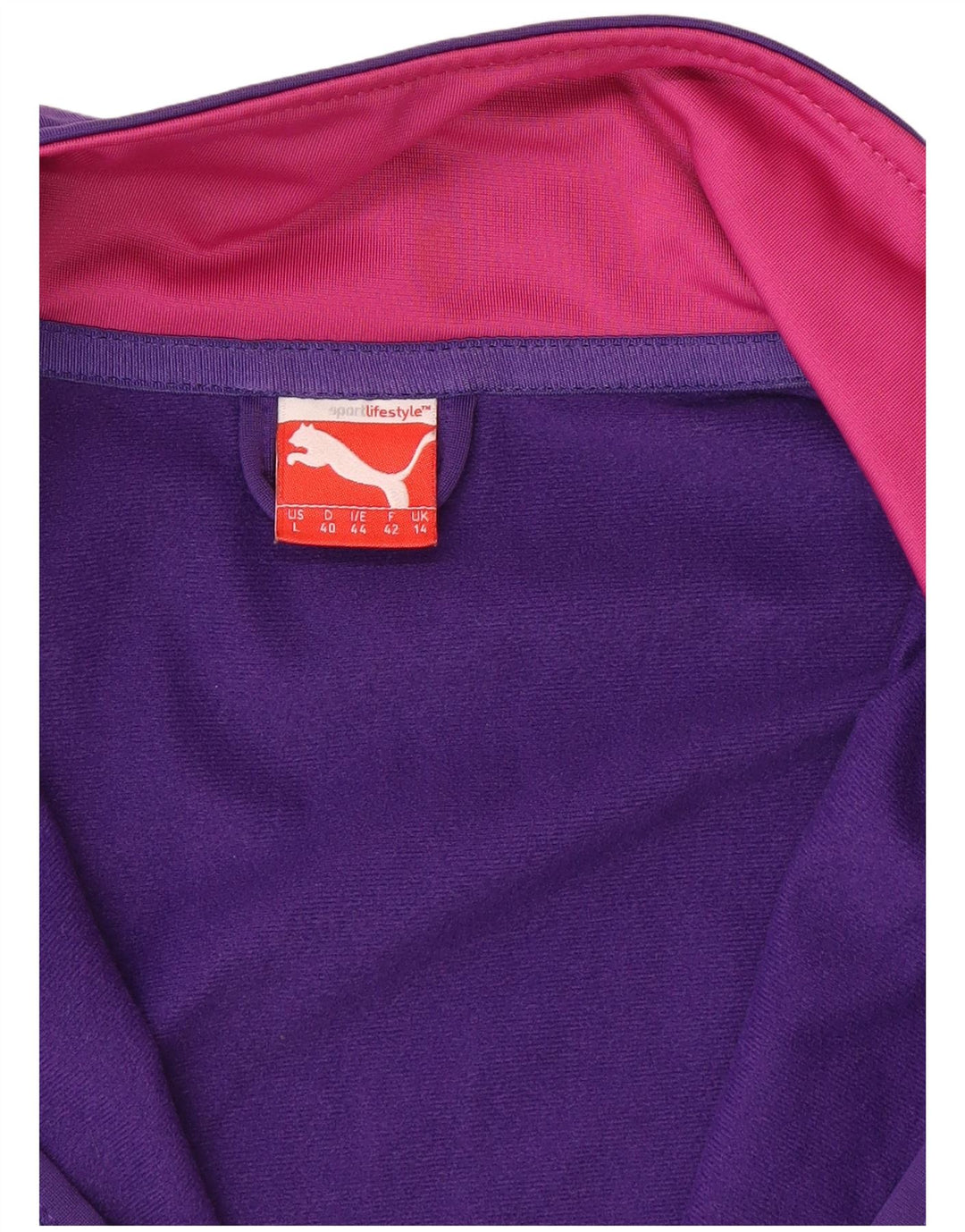 Puma ženska gornja jakna trenirke UK 14 velika ljubičasta