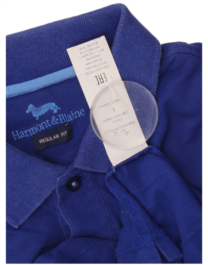Harmont & Blaine velika plava muška polo majica standardnog kroja