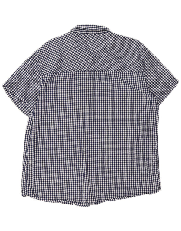 Mountain Warehouse muška majica kratkih rukava 2XL tamnoplavi pamuk od ginghama