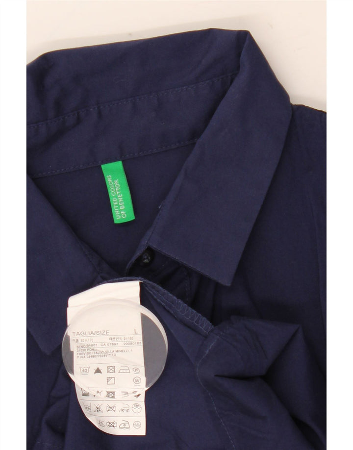 Benetton ženska pulover majica UK 16 Veliki tamnoplavi pamuk