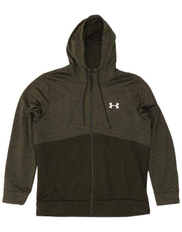 Under Armour muški pulover s kapuljačom Cold Gear XL kaki pjegavi poliester