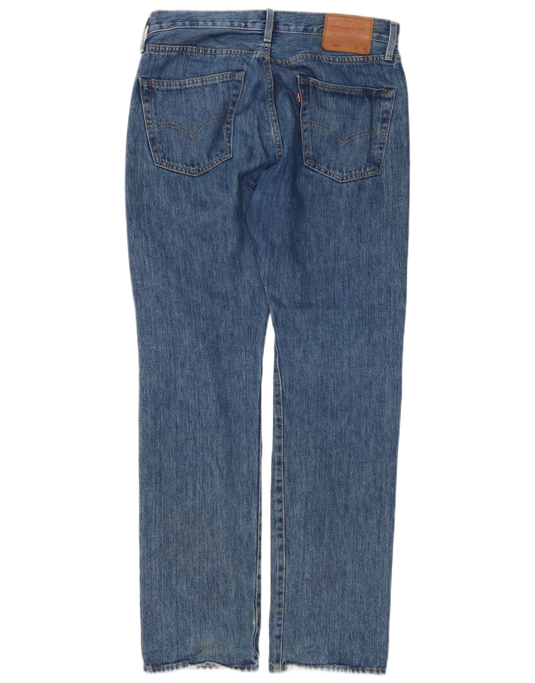 Levi's muške 501 ravne traperice W32 L34 plavi pamuk