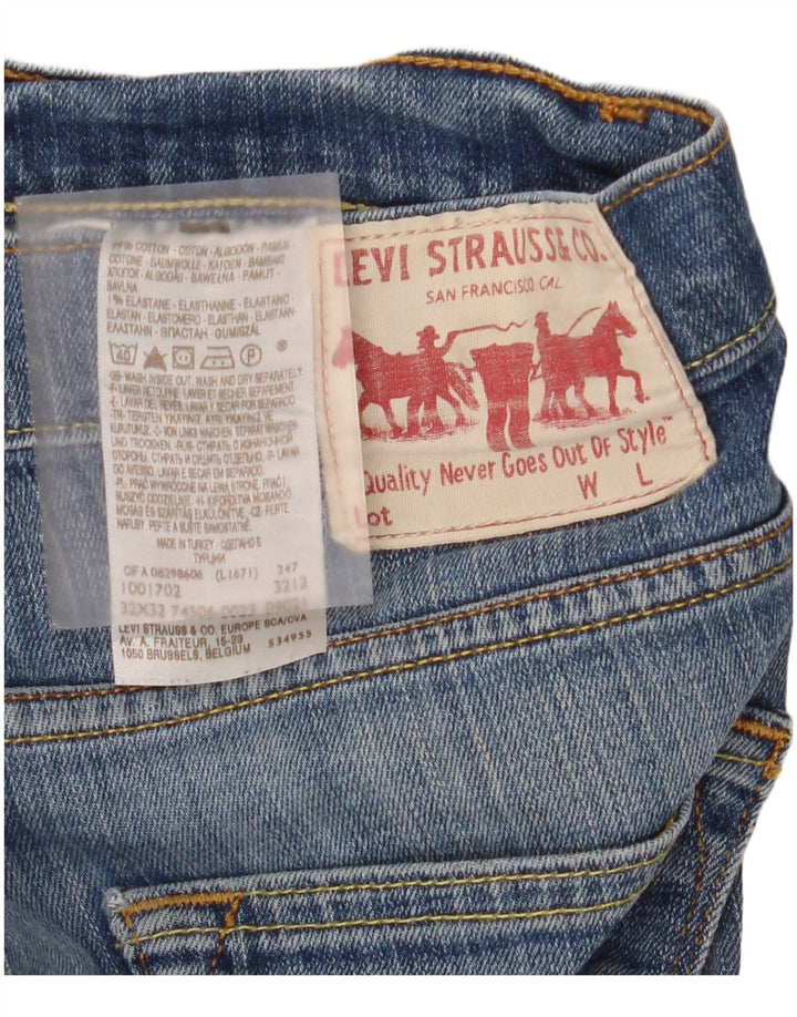 Levi's muške ravne traperice W32 L32 plavi pamuk