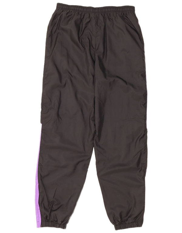Vintage muške trenirke Hlače Joggers Srednji crni najlon u boji