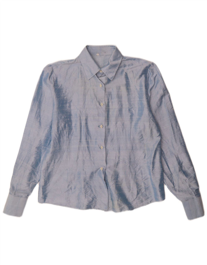 Vintage ženska košulja bluza IT 48 XL plava