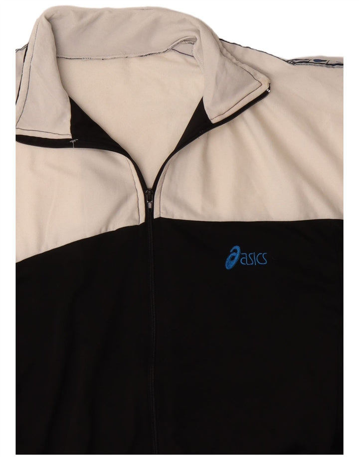 ASICS muška gornja jakna trenirke s grafičkim motivima, velika crna boja