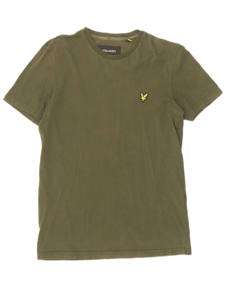 Lyle & Scott Muška majica kratkih rukava Mali kaki pamuk