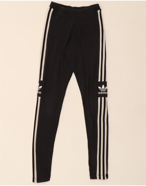 Adidas ženske grafičke tajice UK 4 XS crni pamuk