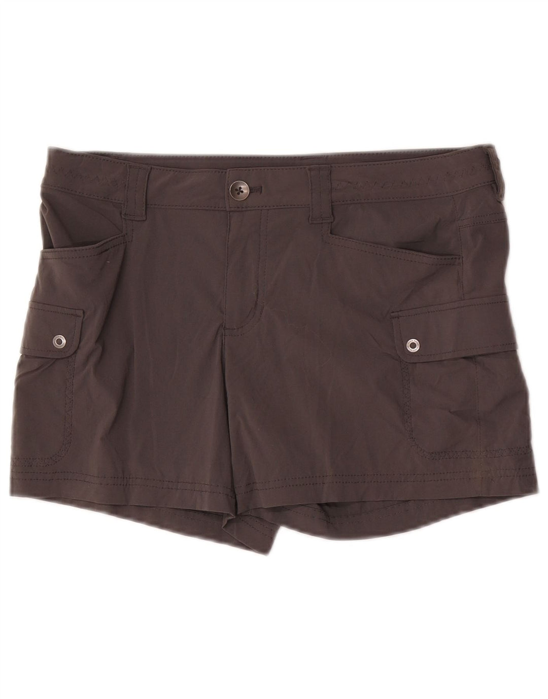Eddie Bauer ženske kargo kratke hlače US 8 srednje W32 sivi najlon