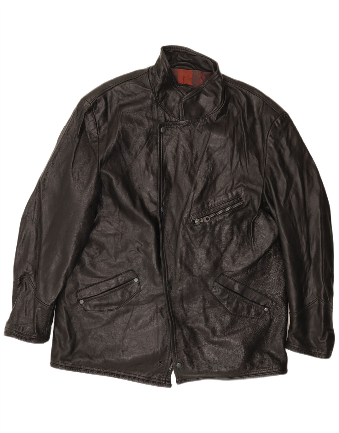 VINTAGE muška kožna jakna UK 42 XL crna