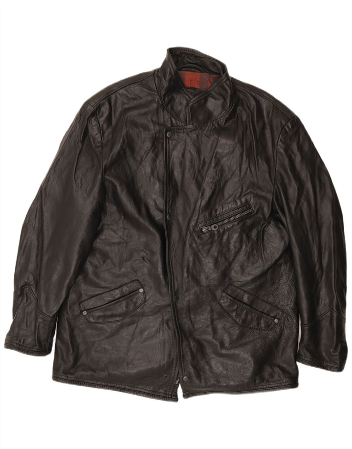 VINTAGE muška kožna jakna UK 42 XL crna