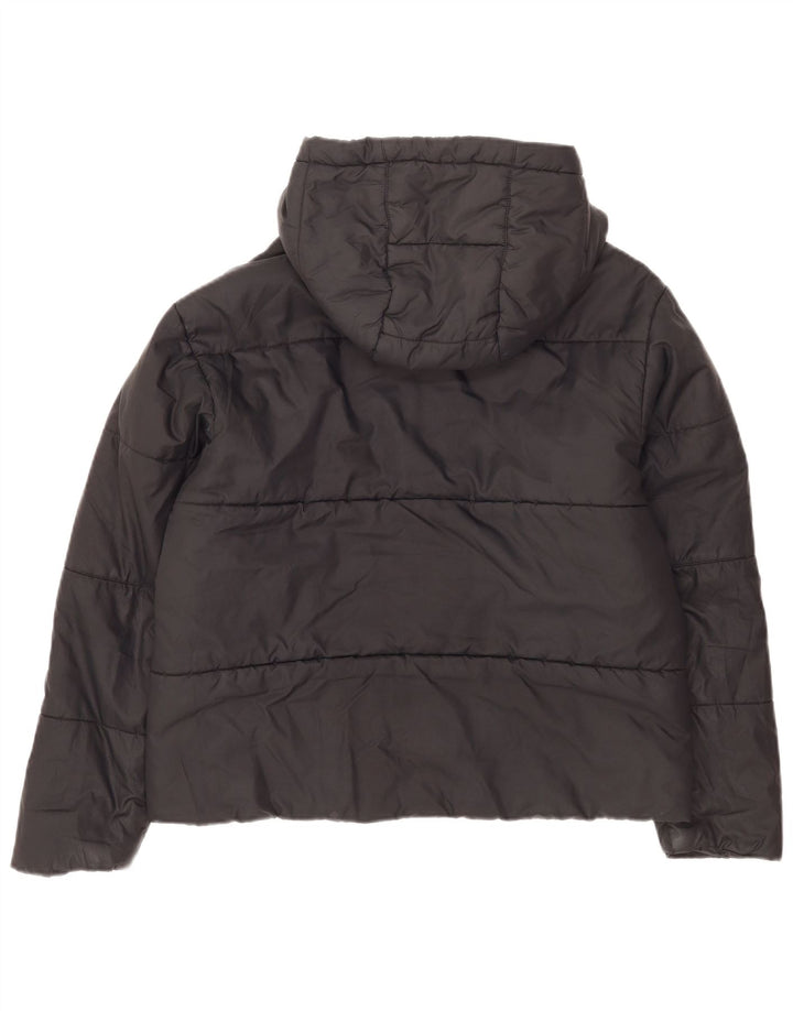 Nike Ženska reverzibilna podstavljena jakna s kapuljačom UK 16 veliki crni poliester