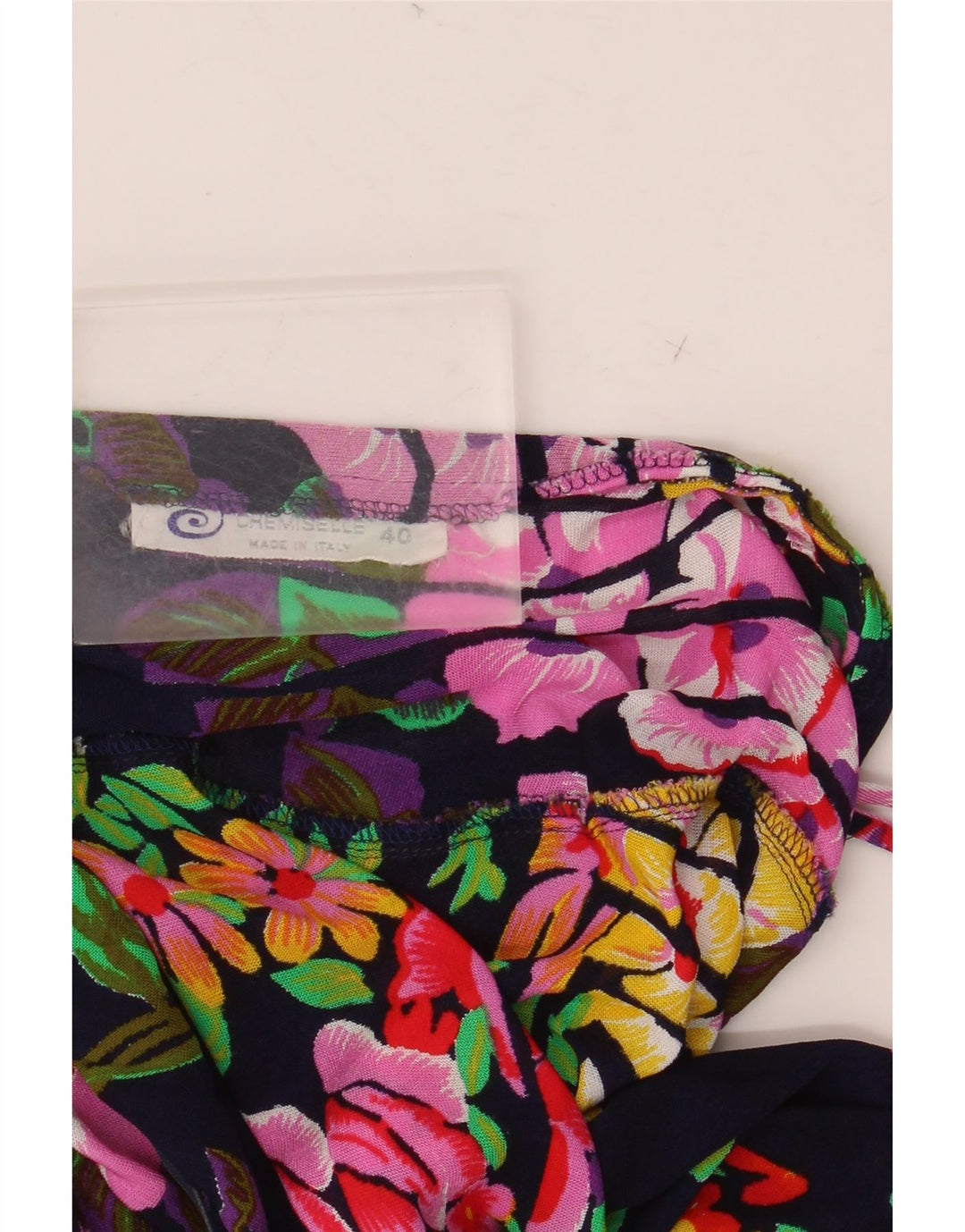 VINTAGE ženska maksi suknja visokog struka IT 40 mala W24 tamnoplava cvjetna