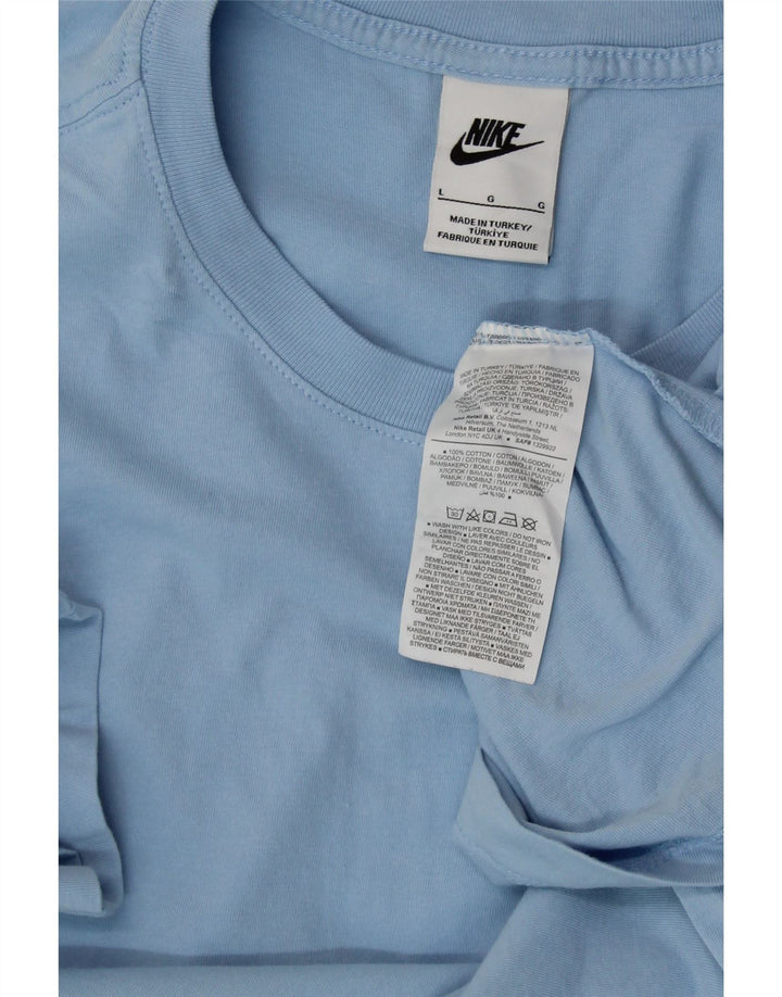NIKE ženska majica kratkih rukava UK 16 Large Blue Cotton