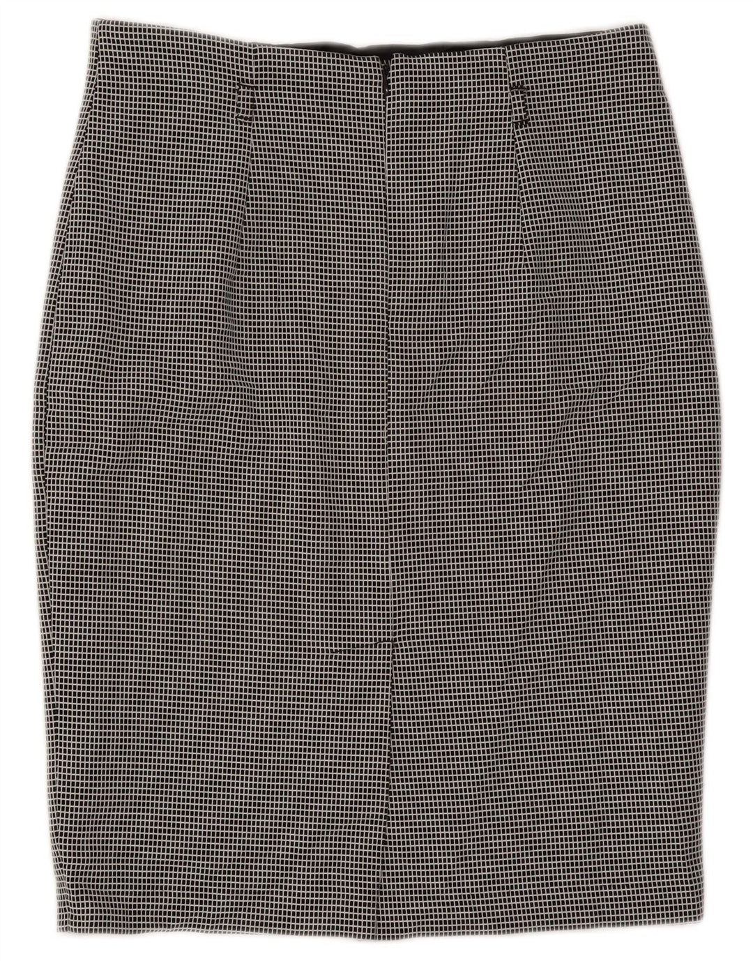 Marks & Spencer ženska pencil suknja UK 12 Medium W30 crni karirani poliester