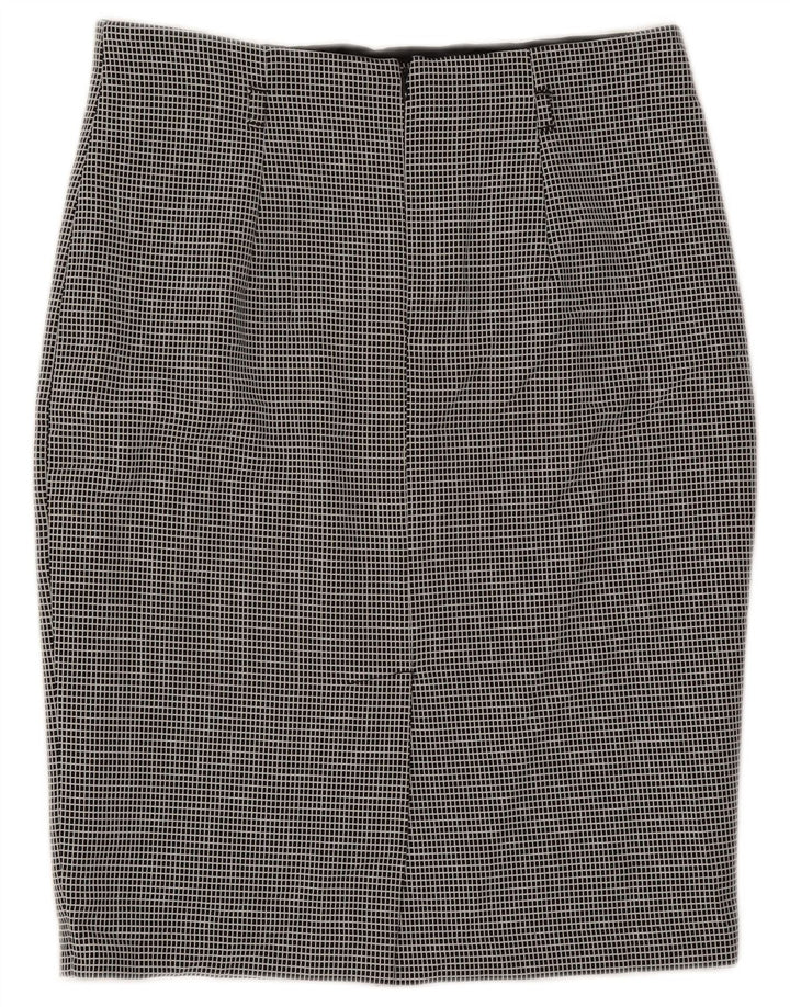 Marks & Spencer ženska pencil suknja UK 12 Medium W30 crni karirani poliester