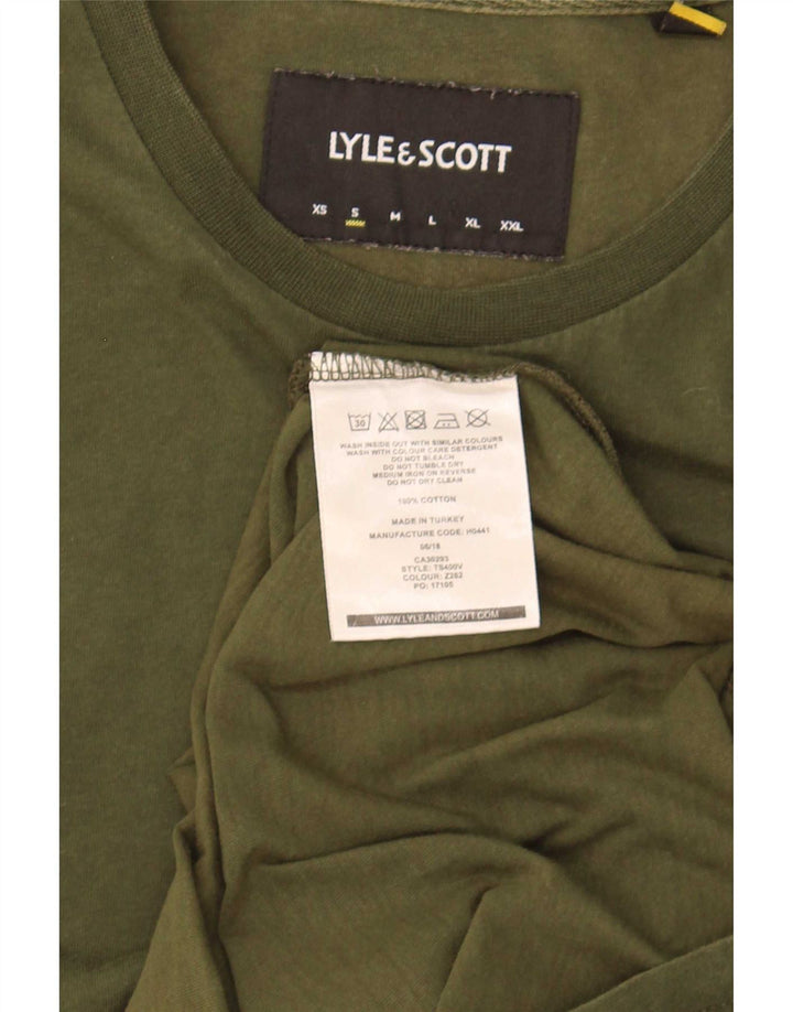 Lyle & Scott Muška majica kratkih rukava Mali kaki pamuk