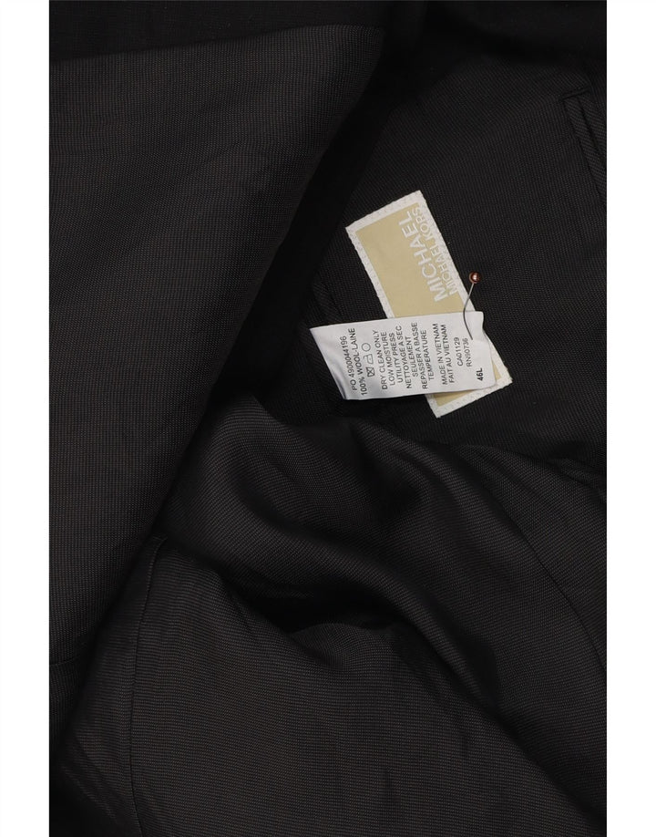 Michael Kors muška duga jakna s 2 gumba UK 46 3XL crna vuna