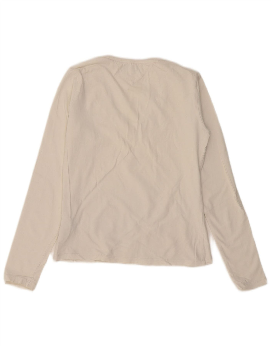 Tommy Hilfiger Ženska majica dugih rukava UK 12 Srednje bijeli pamuk