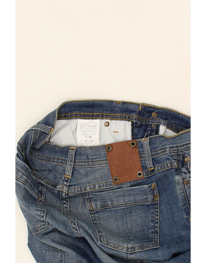 GF FERRE Womens Slim Jeans W27 L34 Blue Polyester Vintage GF Ferre and Second-Hand GF Ferre from Messina Hembry 