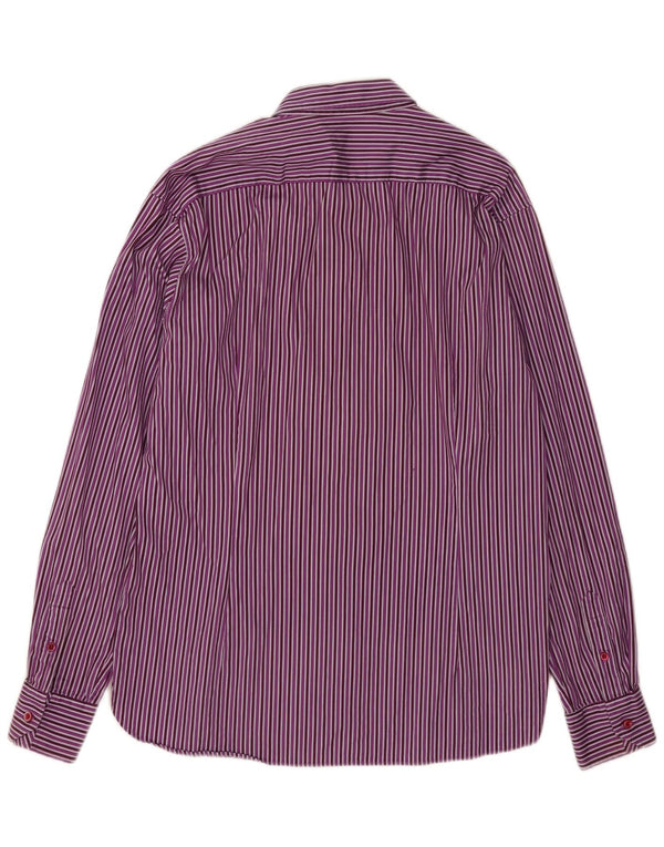 Muška košulja Ted Baker, veličina 5 XL, pamuk s ljubičastim prugama