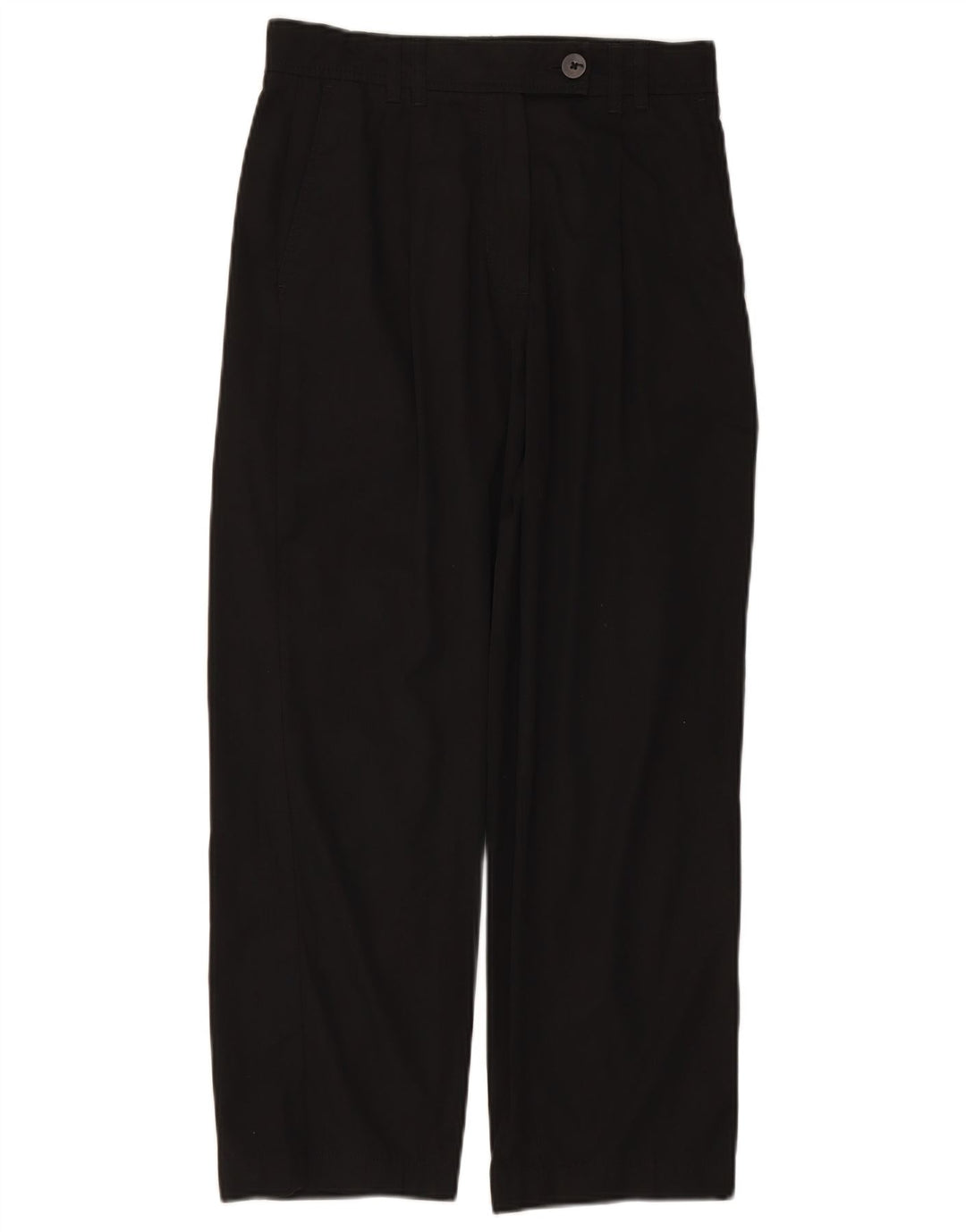 MASSIMO DUTTI Ženske široke chino hlače EU 38 male W28 L26 crne