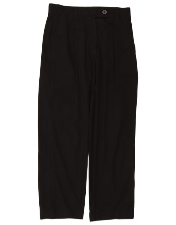 MASSIMO DUTTI Ženske široke chino hlače EU 38 male W28 L26 crne