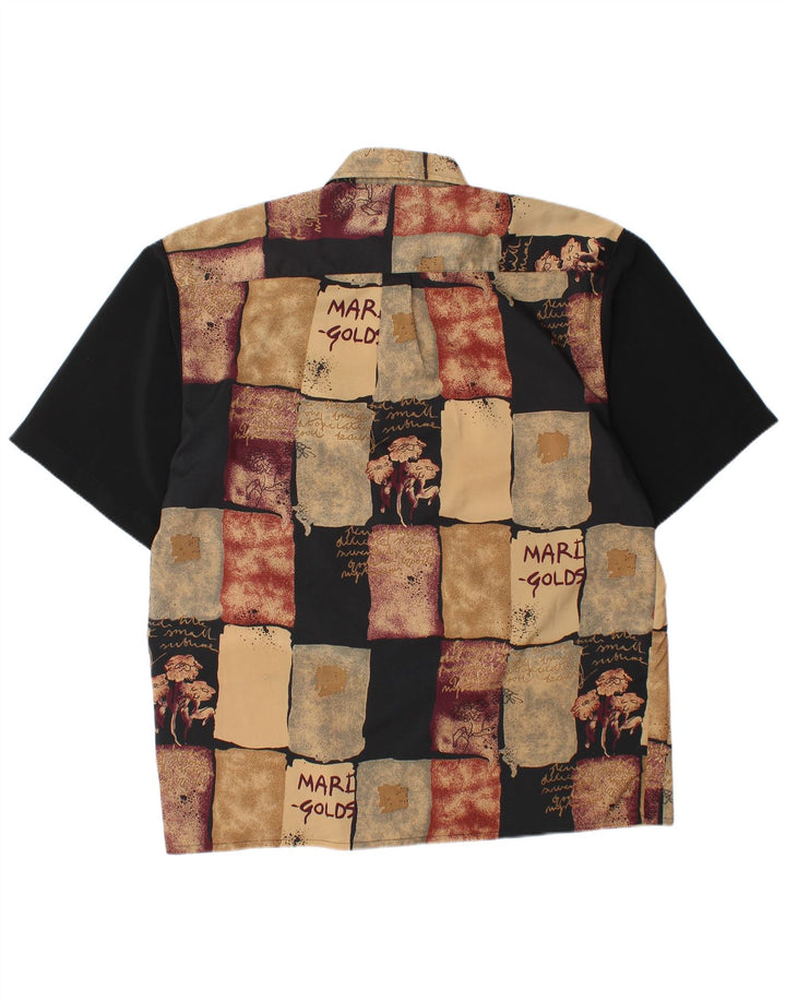 DAY-X muška košulja kratkih rukava veličina 15 1/2 srednje bež patchwork poliester