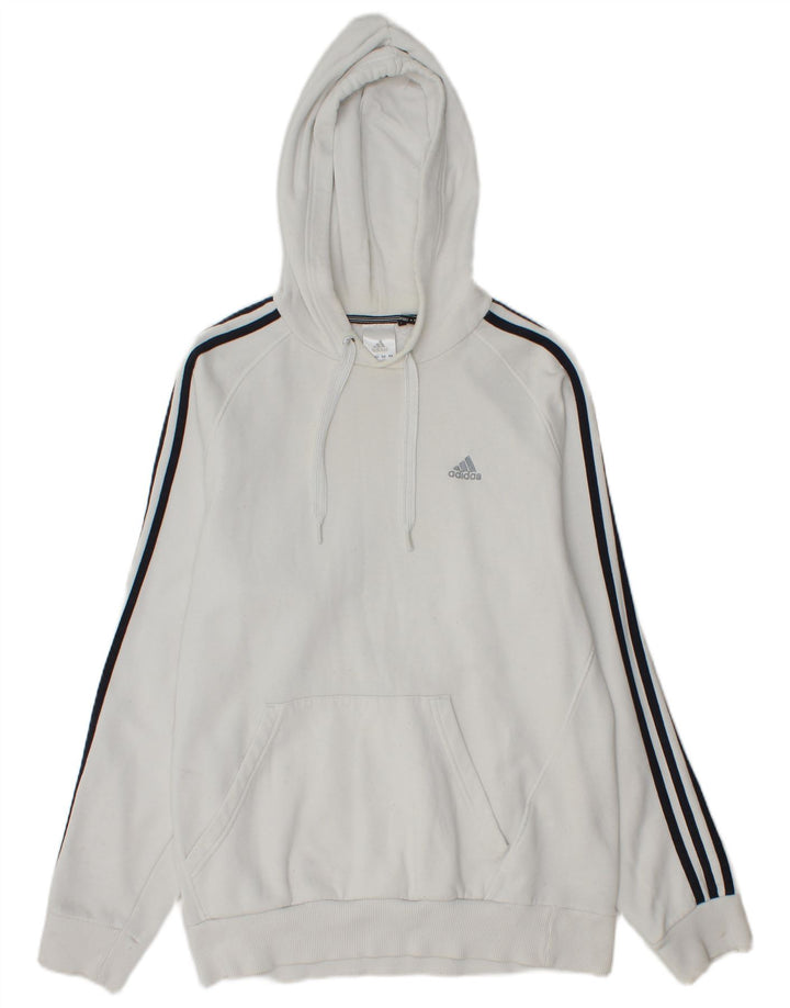 Adidas muška majica s kapuljačom Srednje bijeli pamuk