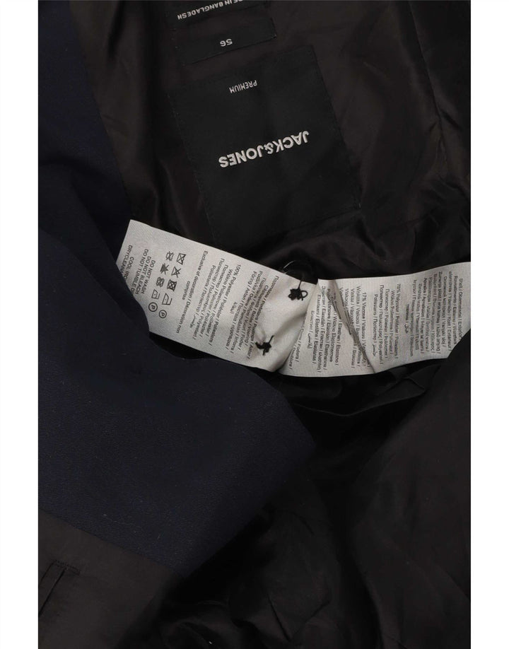 Jack & Jones muška jakna sa 2 gumba EU 56 3XL tamnoplavi poliester